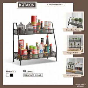 Rak Bumbu Meja Kosmetik Tanaman